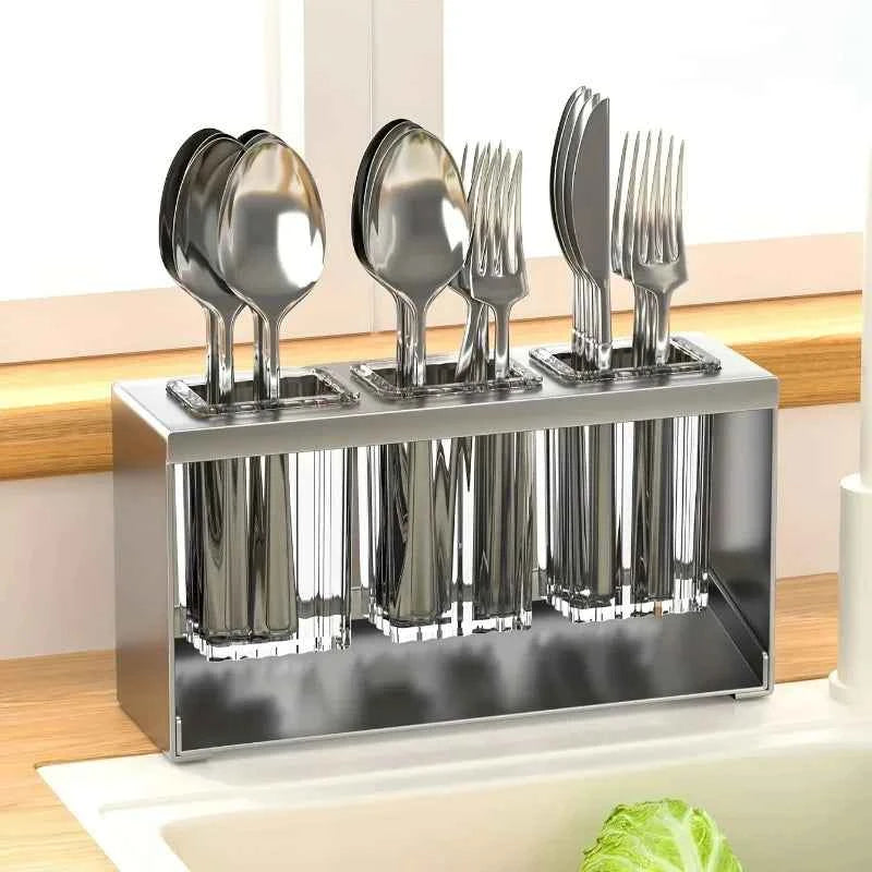 2026 Universal Home countertop drain storage rack, kitchen knife and fork storage rack, chopsticks