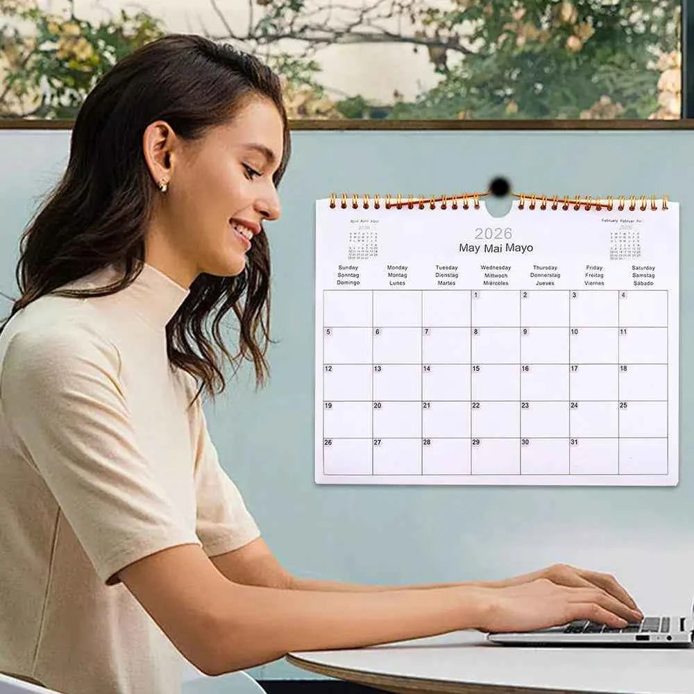 Calendar 2025 20252026 Calendar Planner Multilingual Coil Planner Agenda Organizer Scheduling For Home Office School Classroom