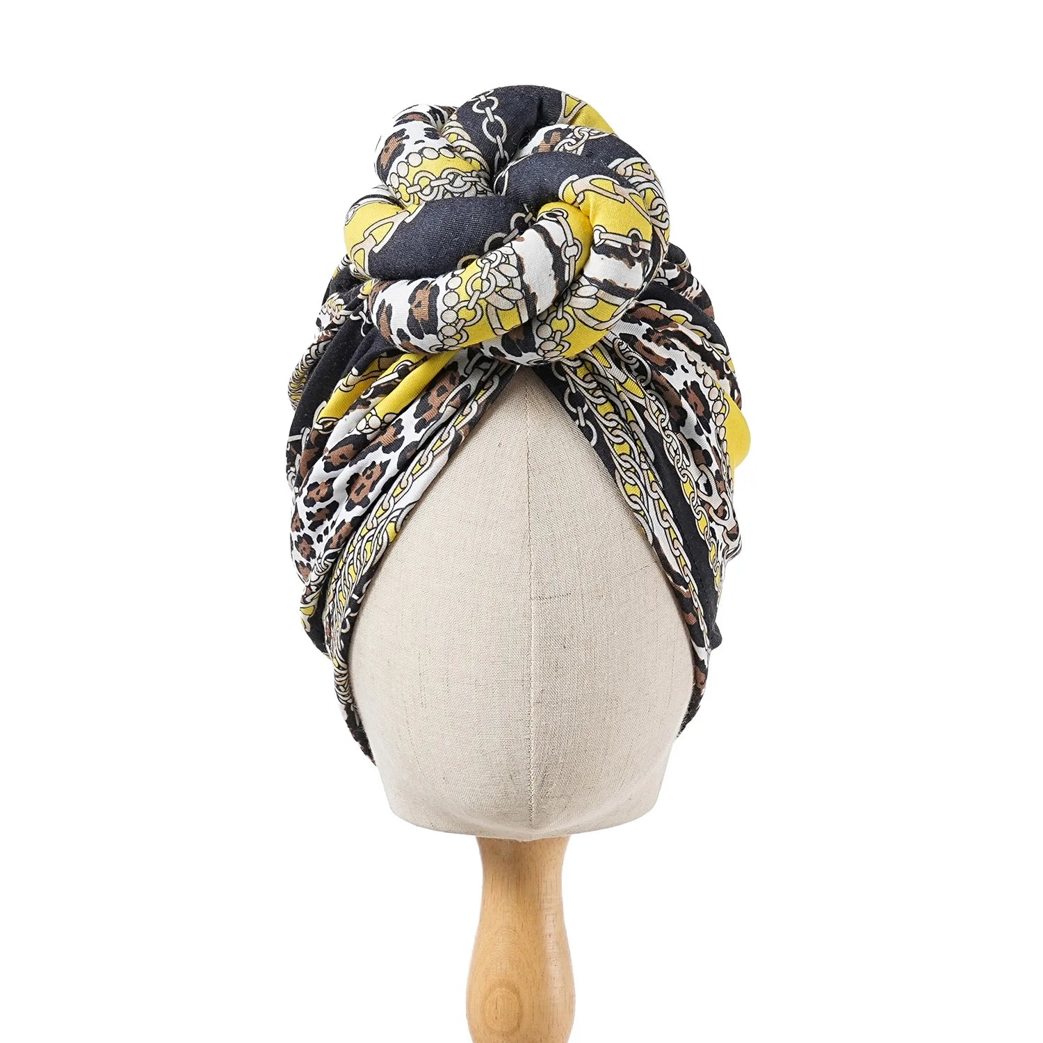 New African Turban for Women Large Flower Stretch Turban Headwrap Beanie Hat Ladies Turbante Mujer Bandanas Chemo Cap Head Cover - NamafadStore