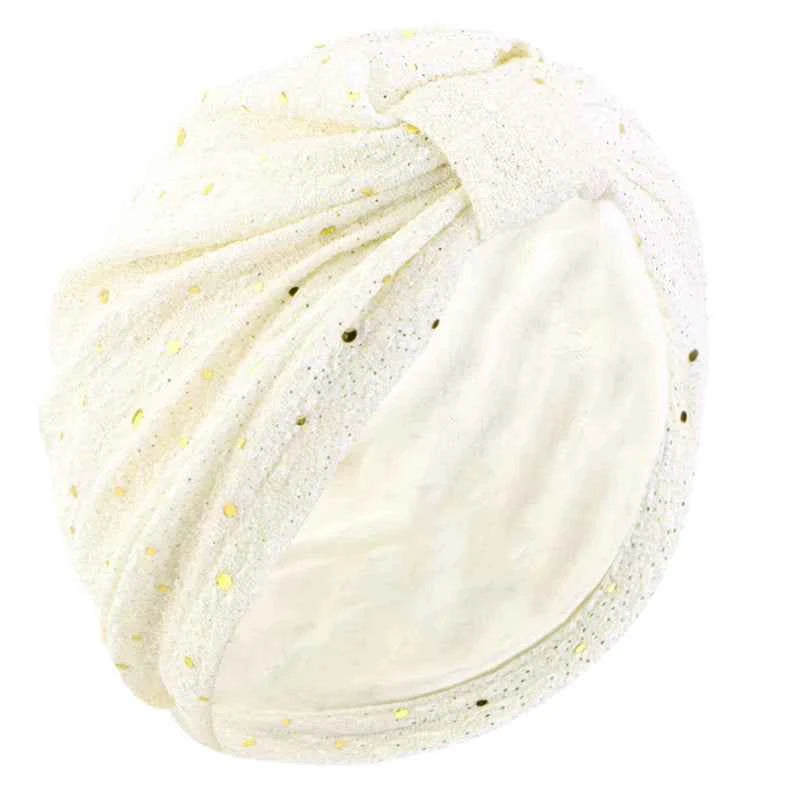 Women Knitted Twist Turban Hat Elegant Muslim Sequin Hijab Scarf Twist Headband Headwrap  Ladies Indian Hijab Turbante