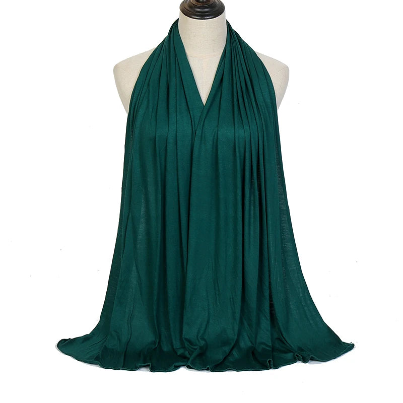 Premium Modal Cotton Jersey Hijab Scarf Muslim Long Shawl Women Plain Soft Turban Tie Head Wraps Africa Female Headband 170x60cm