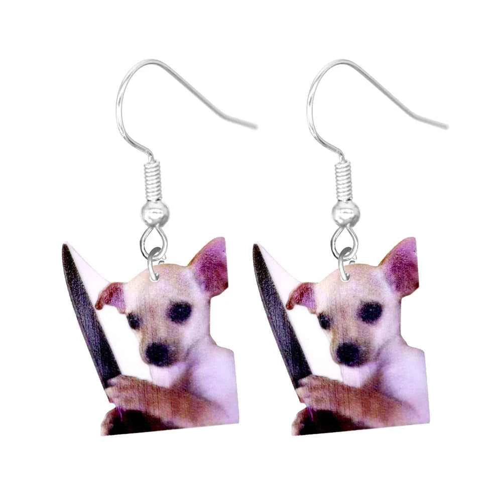 Animal Earrings For Women Cute Female Acrylic Earrings Funny  Personal Party Gifts Duck  Dog Cat