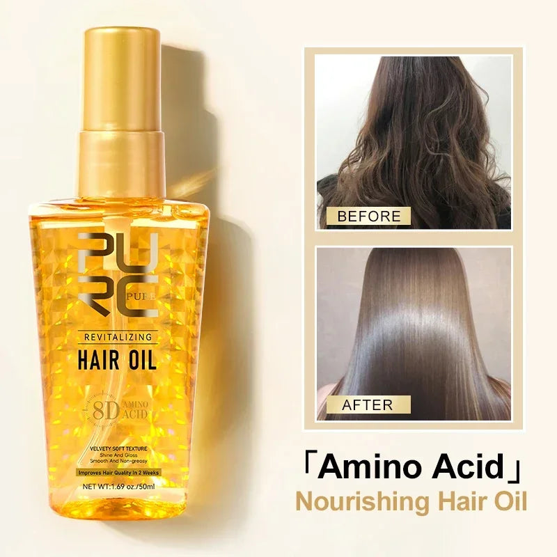 PURC Morocco Oil Nourishing Hair Oil Smoothing Shine Soft Hair Serum Repair Damaged Frizz Dry Hair Treatment Hair Care New