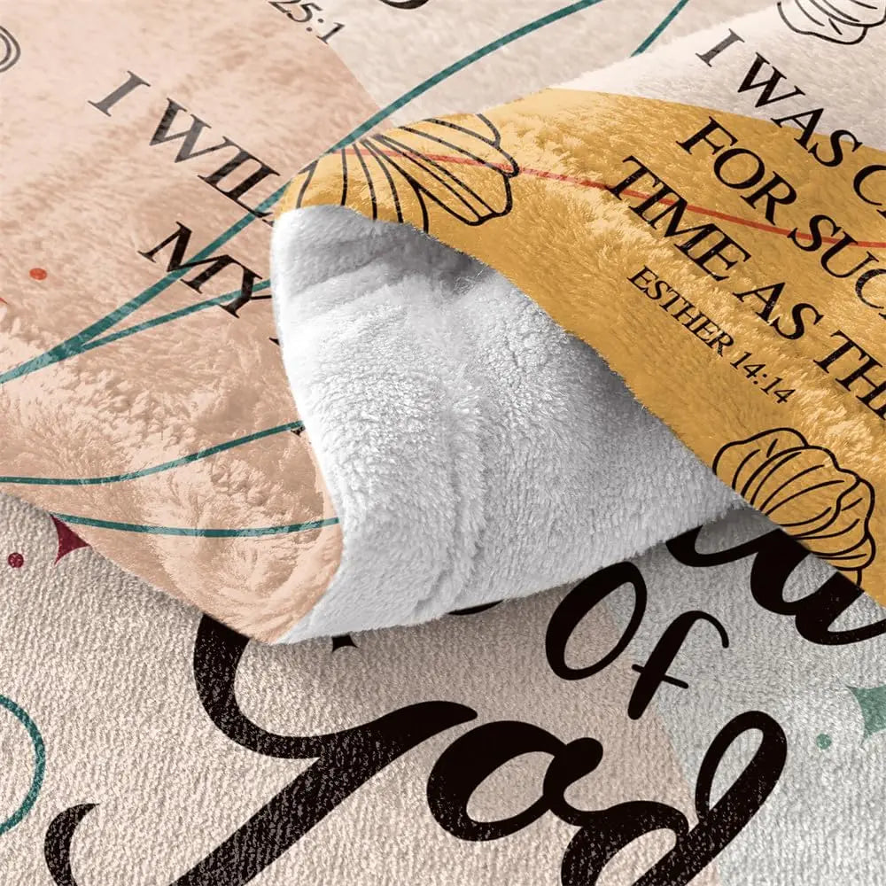 Child of God Christmas Blanket – Christian Faith Gift for Women & Godmother
