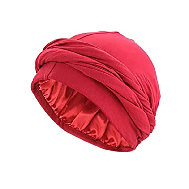 Unisex Turban Headwrap – Halo Turban, Durag & Chemo Hat with Satin-Lined Comfort