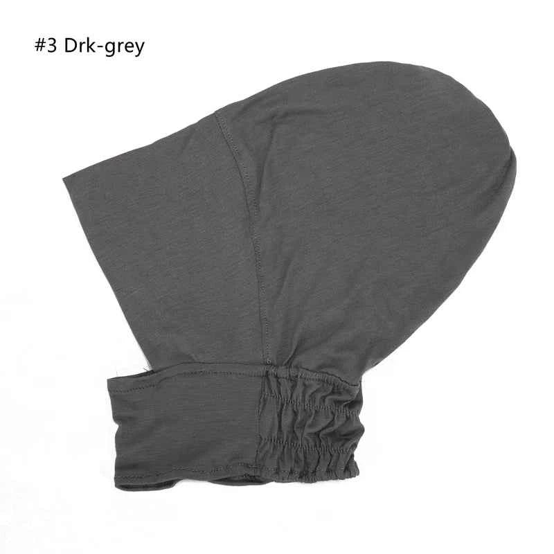 New Muslim Inner Hijab Turbans Women Elasticity Undercap Soft Modal Hijabs Caps Solid Color Short Neck Elastic Cap