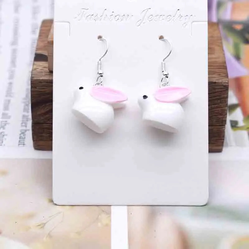 Earring For Women Resin Handmade Cartoons Animals Fruits Vegetables Kawaii Drop Earrings Funny Gifts