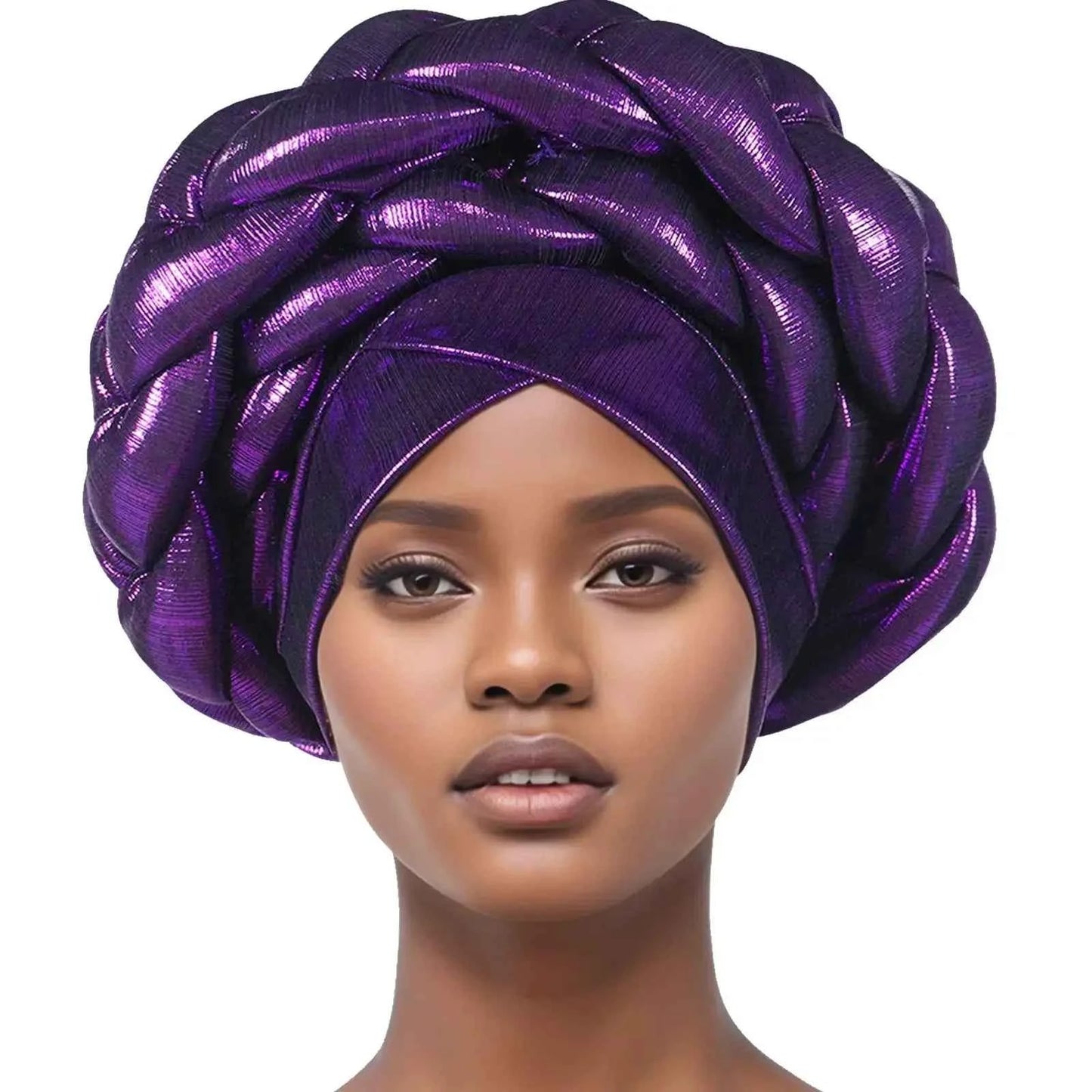 Head Scarf Headwraps for Women 2025 Muslim Fashion Solid Color Caps African Headtie Turbans for Women Hijab Caps