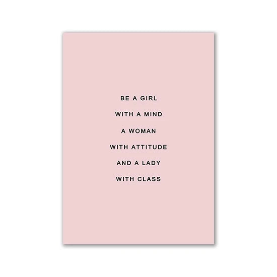 Minimalist Pink Aesthetic Room Decor Modern Wall Art Canvas Posters and Prints Wall Paintings Girl Bedroom Decoration Room Decor