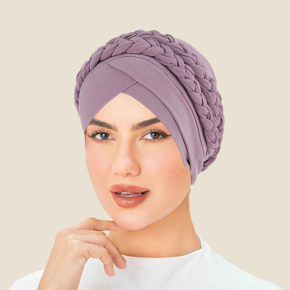 New Head Scarf for Muslim Women Solid Color Turban Bonnet Hijab Caps Inner Hijabs Femme Musulman Arab Wrap Turbantes