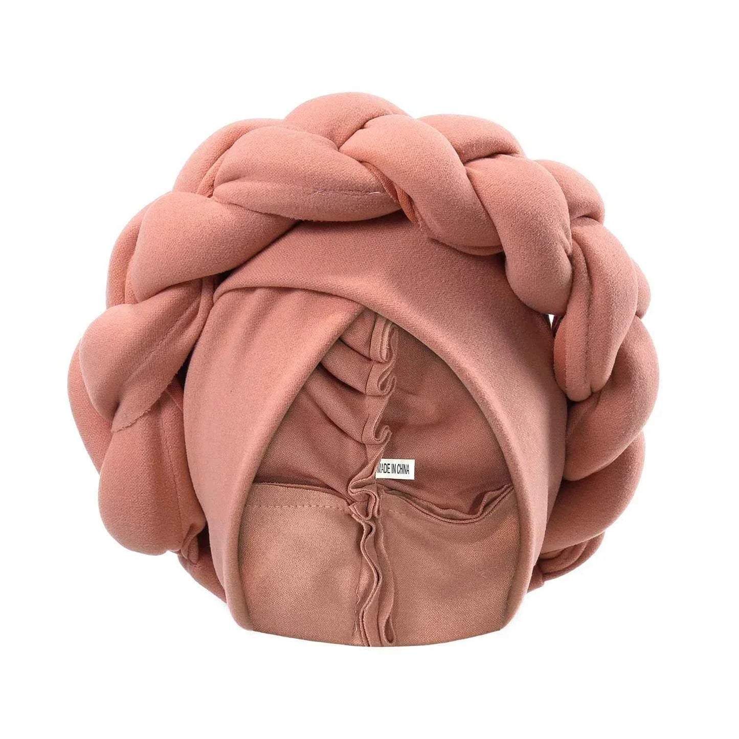 New Exaggerated Braids Turban Cap for Women African Wedding Party Headwear Hats Bonnets Headband Hat Hijab Cap
