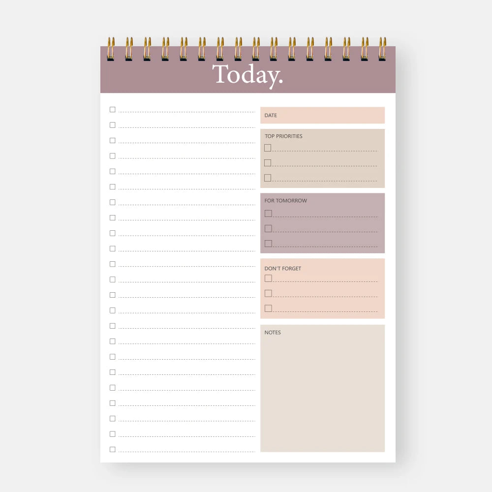 52 sheets To Do List Notepad Undated Daily Planner with Hourly Schedule for Task Management Notebook for Work