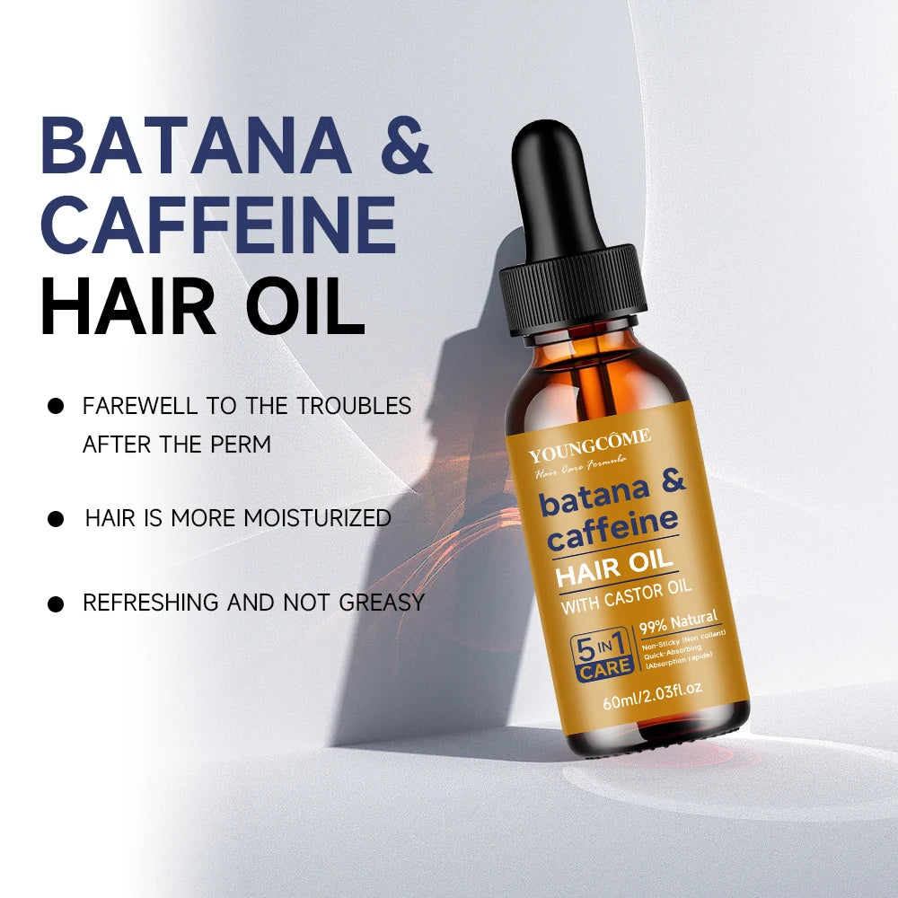 Batana & caffeine Oil For Healthy Hair Treatment Oil Enhances HairDamaged Hair Treatment Oil Anti-Hair Loss Care  Conditioner - NamafadStore