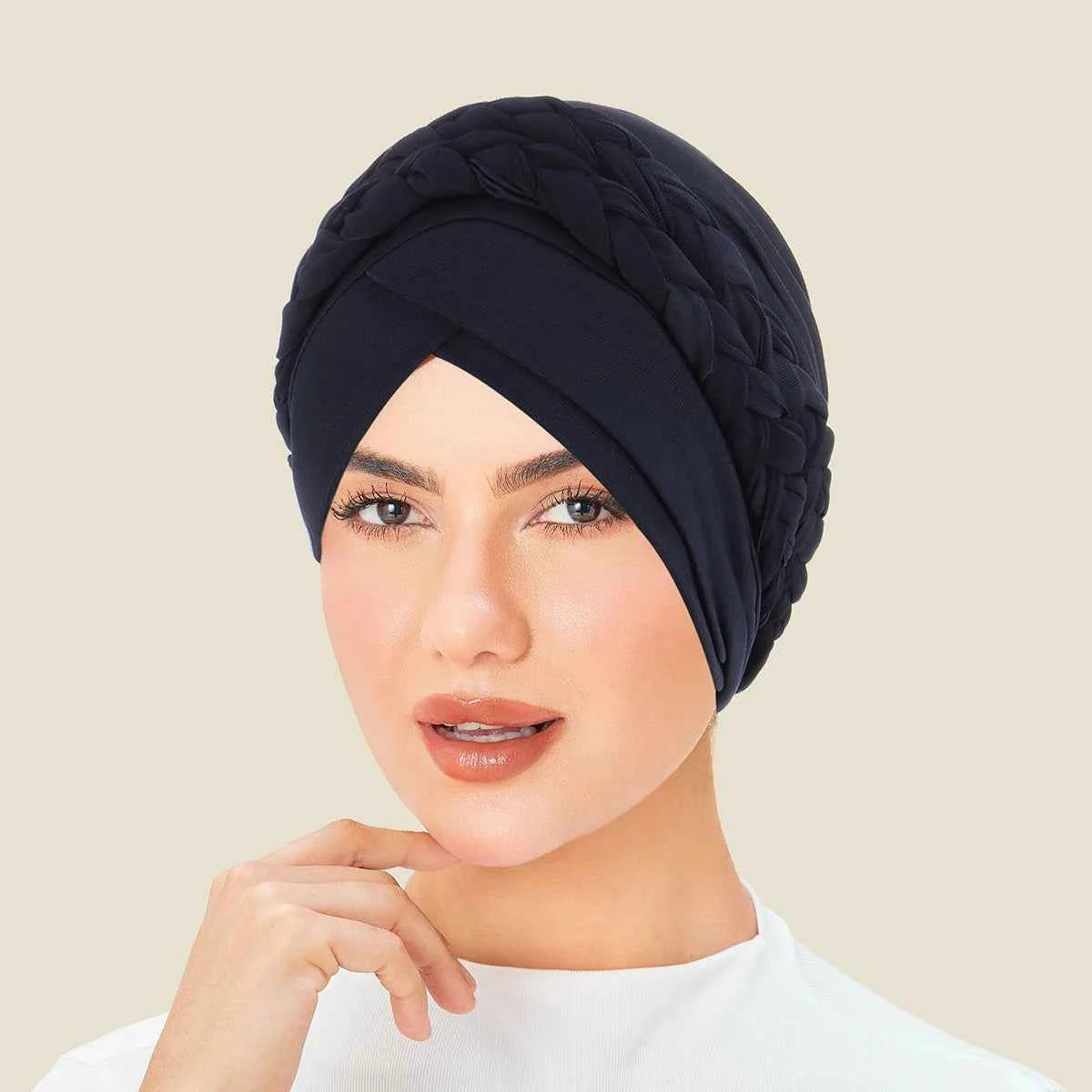 New Head Scarf for Muslim Women Solid Color Turban Bonnet Hijab Caps Inner Hijabs Femme Musulman Arab Wrap Turbantes