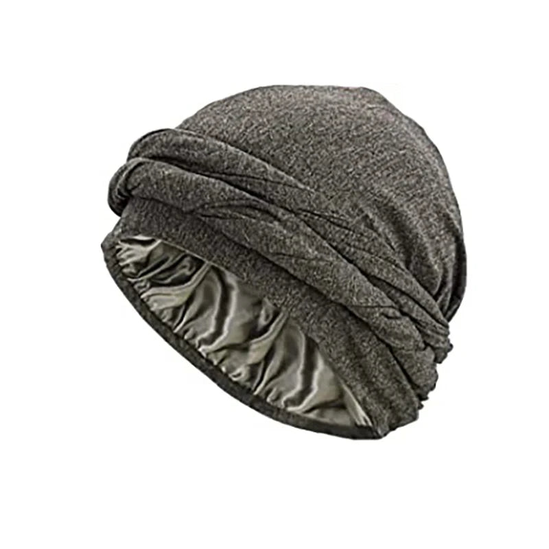 Unisex Turban Headwrap – Halo Turban, Durag & Chemo Hat with Satin-Lined Comfort