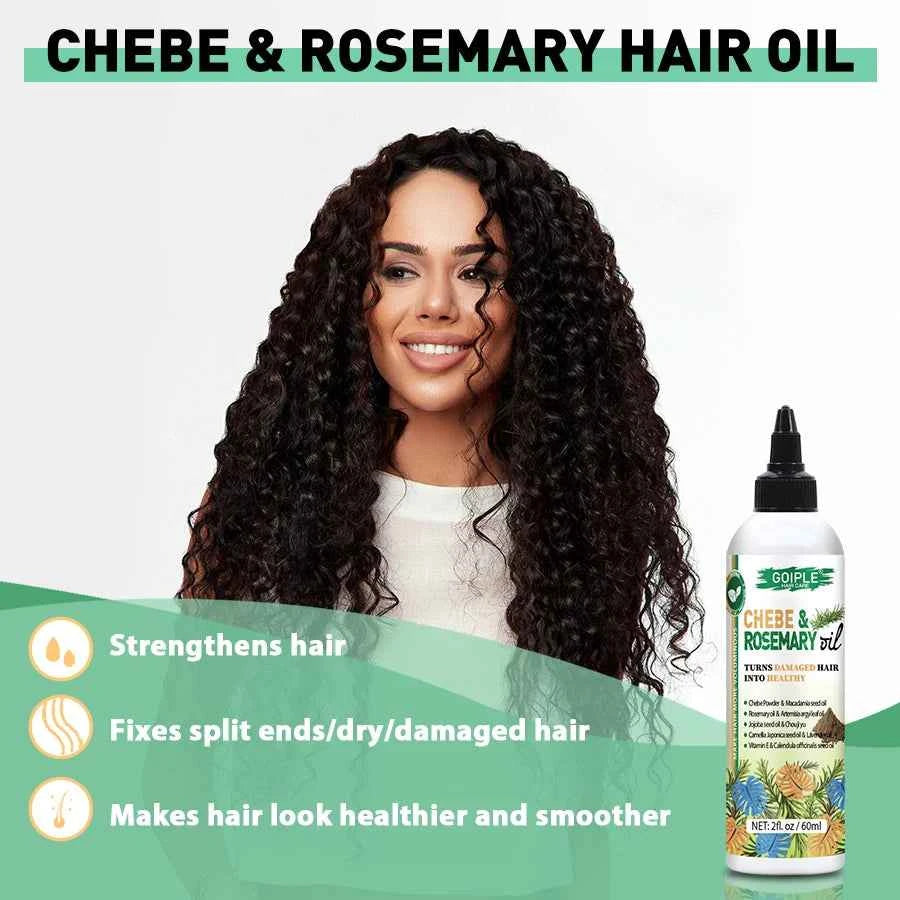 GOIPLE Chebe & Rosemary Essential Oil Moisturizing and Nourishing Hair Product Promote Healthy Hair Oil Smooth Shiny Conditioner