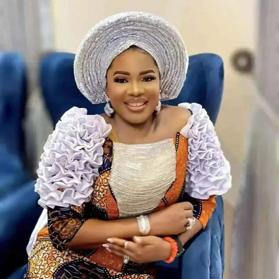 2025 Sequins Turban Chemo Cap for Women Ready to Wear African Auto Gele Headtie Nigeria Wedding Geles Female Head Wrap Headpiece