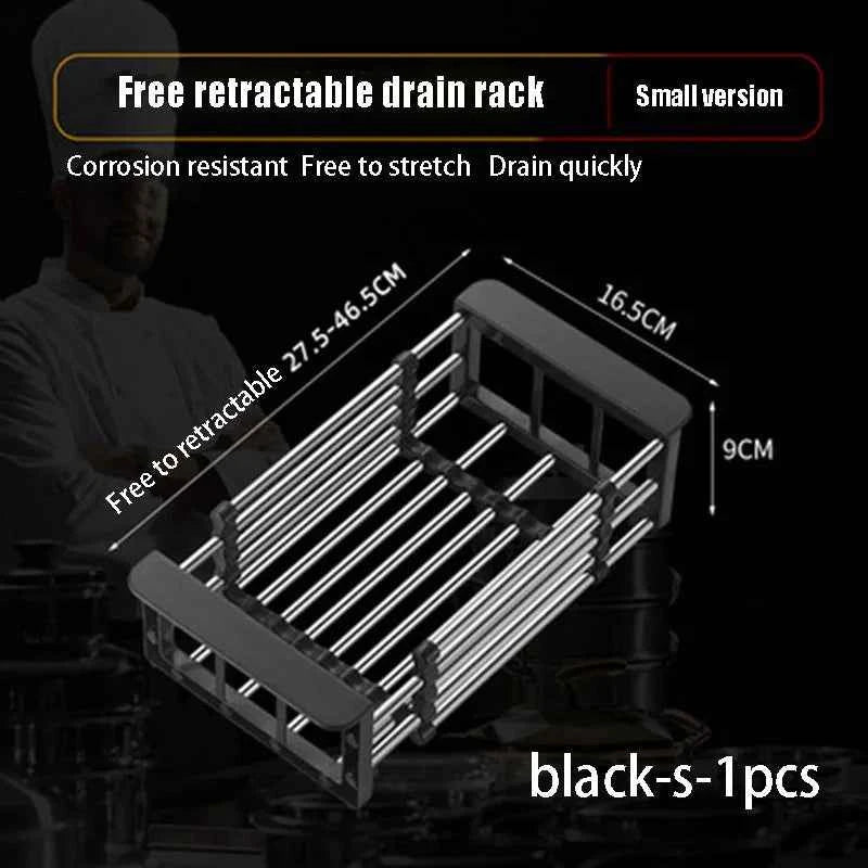 Scalable Sink Rack Dish Drying Rack Kitchen Storage Organization Tableware Drainboard Kitchens Accessories Organizer Shelf Home