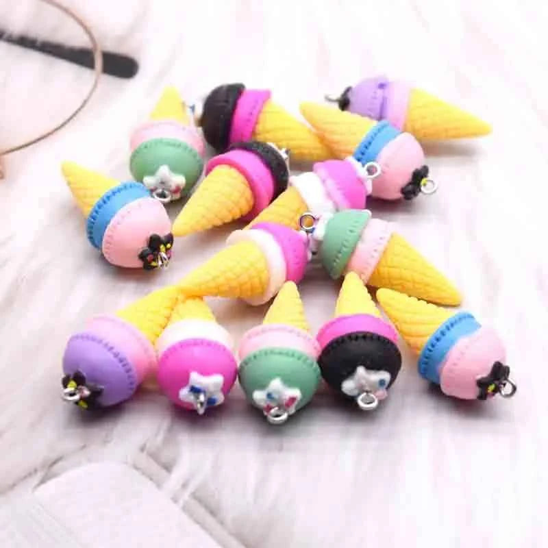 Earring For Women Resin Handmade Cute Animals Ice Cream Drinks Candy Fruits Pissa Drop Earrings Funny Gift