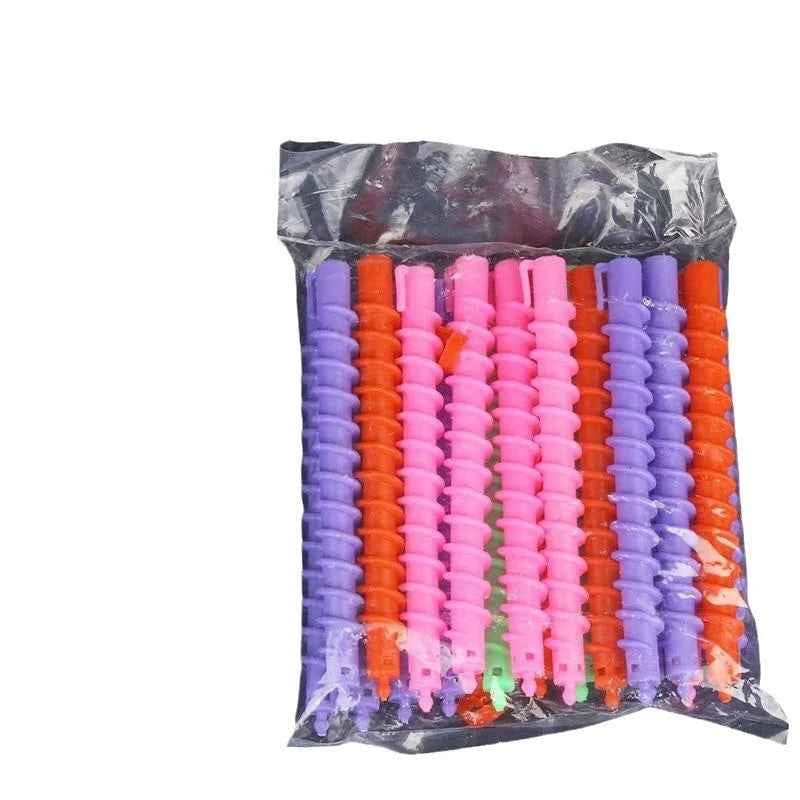 Spiral Plastic Perm Stick Women Magic Curly Hair Roller Cold Perm  No Heat Curls Cold Perm Bar Barber Hair Styling Tool