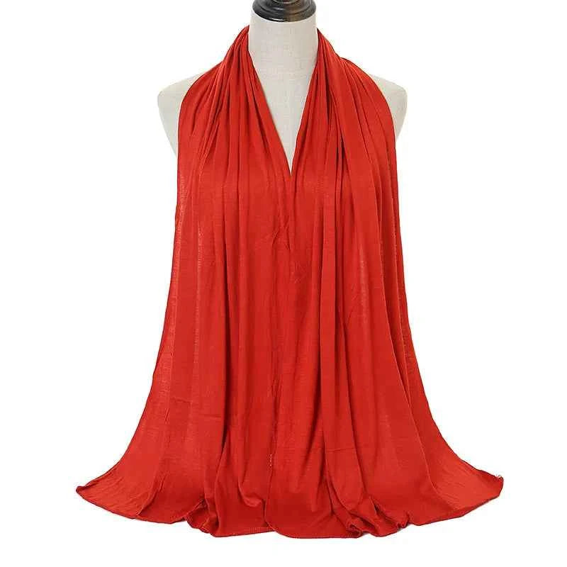 Premium Modal Cotton Jersey Hijab Scarf Muslim Long Shawl Women Plain Soft Turban Tie Head Wraps Africa Female Headband 170x60cm
