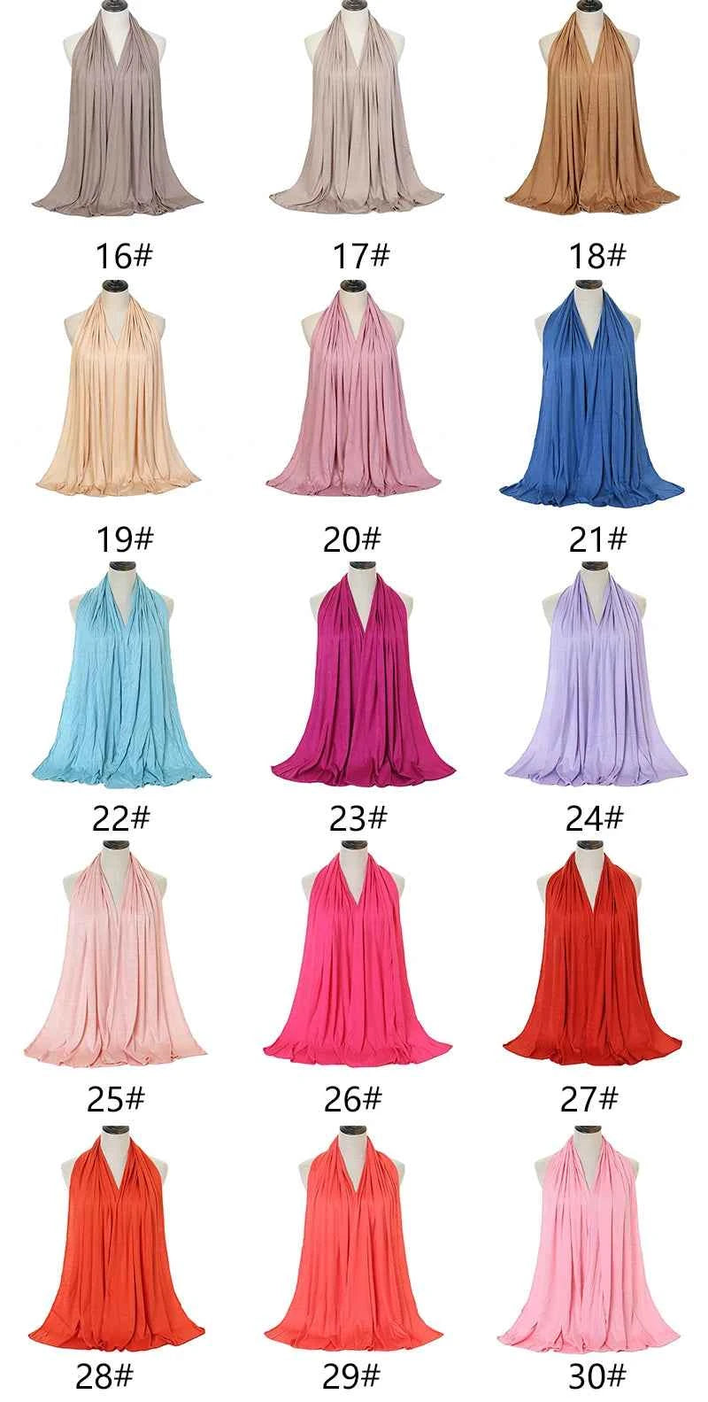 Premium Modal Cotton Jersey Hijab Scarf Muslim Long Shawl Women Plain Soft Turban Tie Head Wraps Africa Female Headband 170x60cm