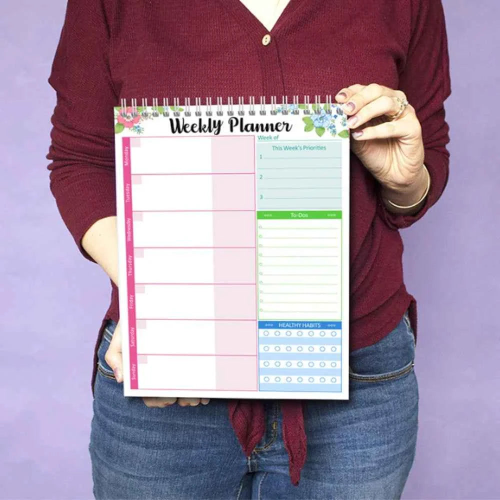 Wide To Do Planner Weekly Planning Notepad A5 Notebook Planner Schedules Weekly Meal Planner Pad Stationery Undated