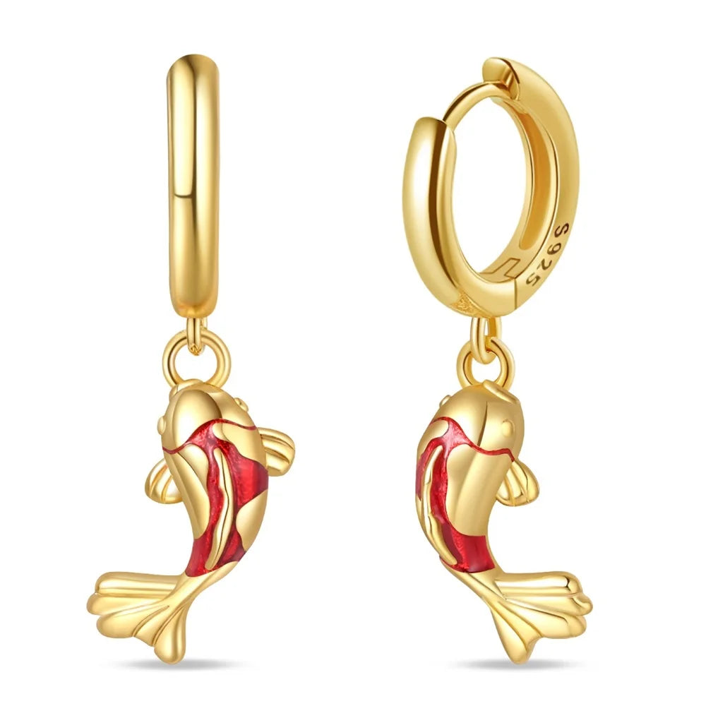 romantic 925 Sterling Silver Strawberry Rose Cherry Apple Wine Glass Red Earrings Colorful And Exquisite Niche Gifts