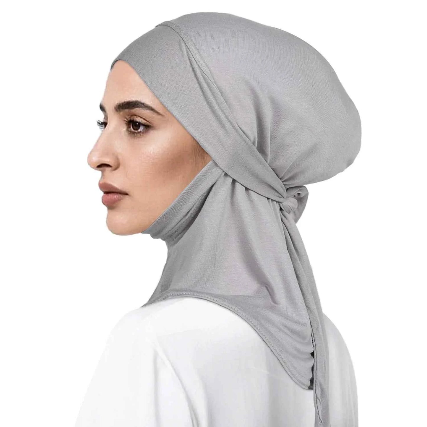 Soft Muslim Turban Hat Inner Hijab Caps Islamic Underscarf Bonnet India Hats Female Headwrap