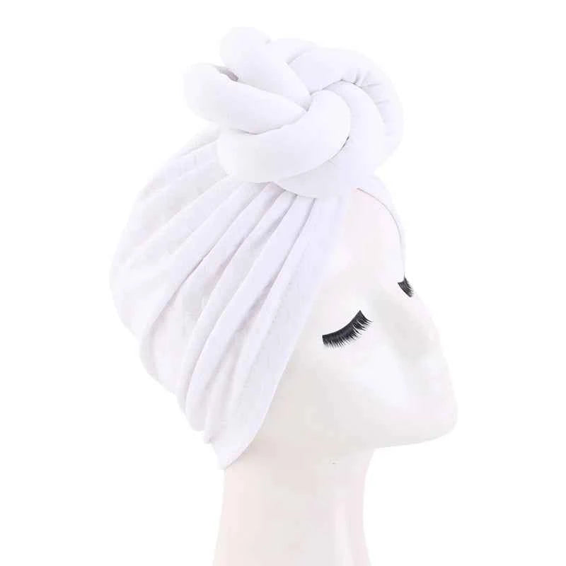 New Women Large 3D Flower Turban Hat Soft HeadScarf Beanie Wedding Party Headwear Turbante Mujer Bandanas Headcover Chemo Cap