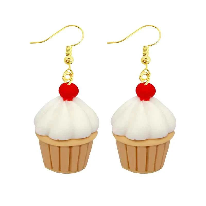 Earrings For Women Girls Cute Foods Hamburg Pizza Chicken Leg Candy Bottle Handmade Candy Kids Funny Resin