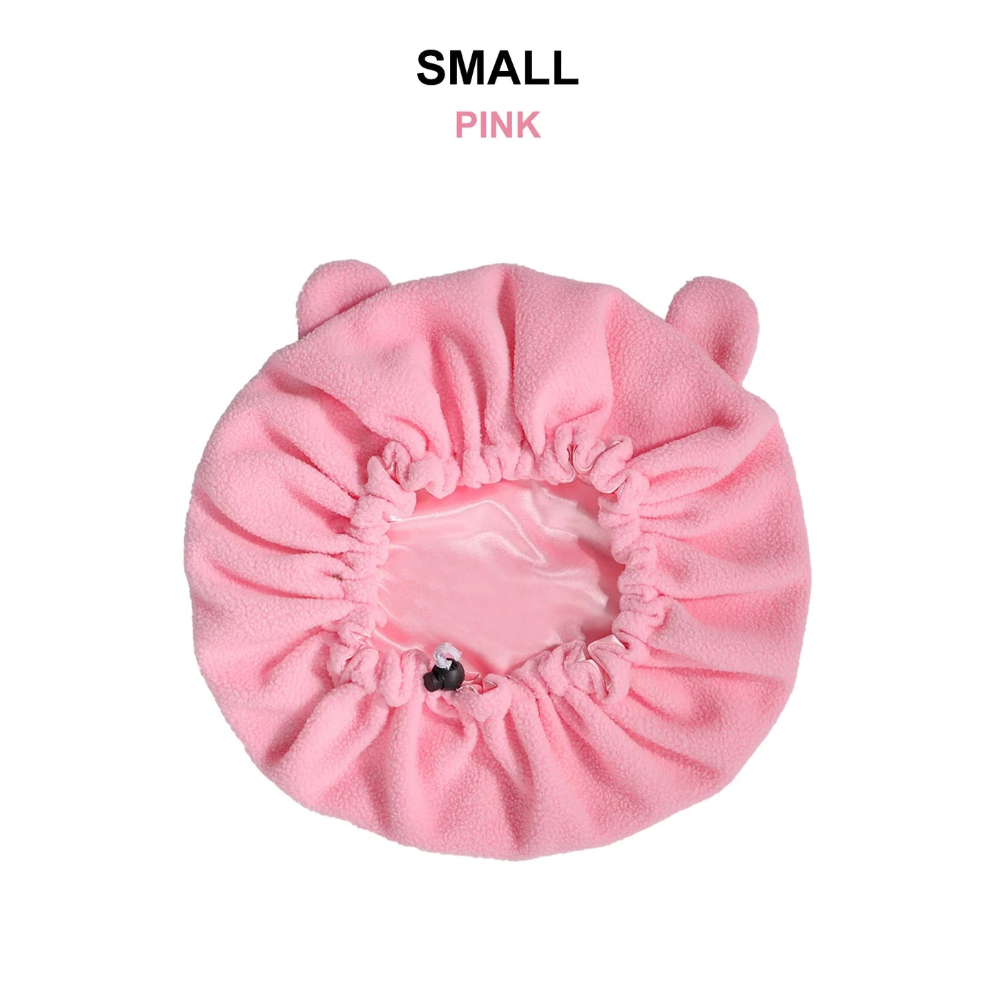 Winter Bonnet's Double Layer Thickening Sleep Cap Polar Fleece Warm Nightcap Big Bonnet Sleeping Cap