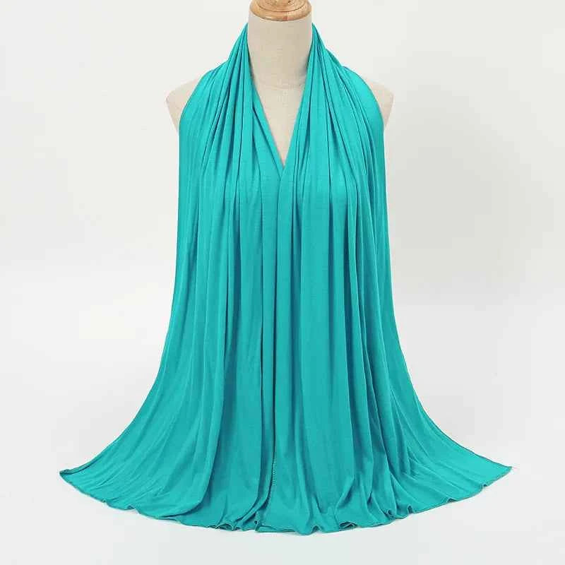 Premium Modal Cotton Jersey Hijab Scarf Muslim Long Shawl Women Plain Soft Turban Tie Head Wraps Africa Female Headband 170x60cm