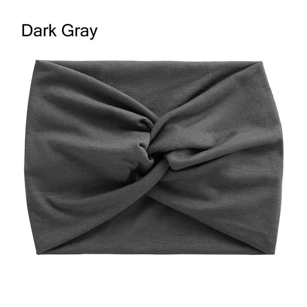 Extra Large Turban Workout Headband Wide Headbands for Women Fashion Yoga Hair Bands Boho Twisted Thick Hair Accessories