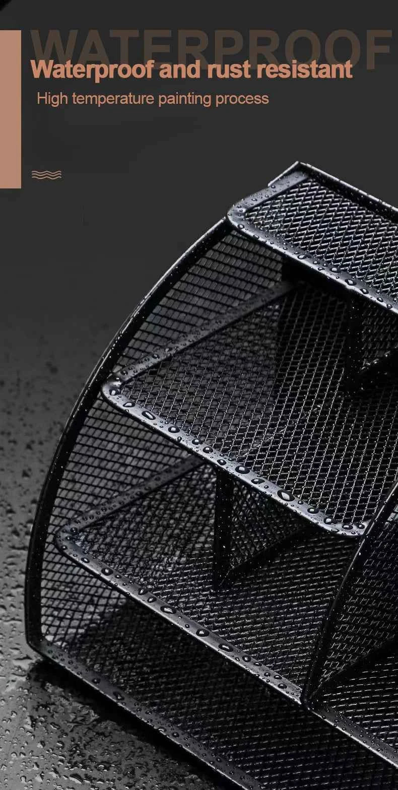 1PC Pen Holder Large Capacity Metal Desktop Storage Box for Office and School Supplies