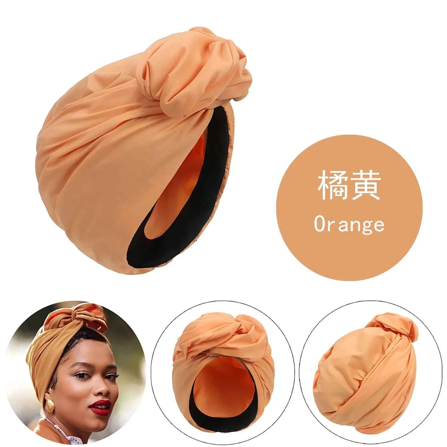 French Retro Women's Turban Cap Ladies Cross Bandana Hat Female Fashion Head Wraps Muslim Headscarf Bonnet