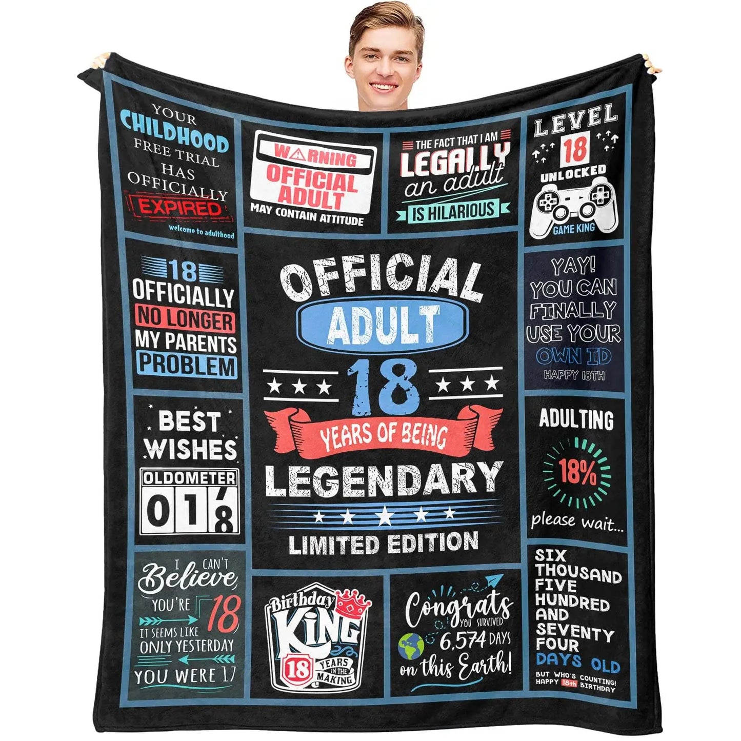 18th Birthday Gift Blanket for Girls – Daughter, Sister & Bestie