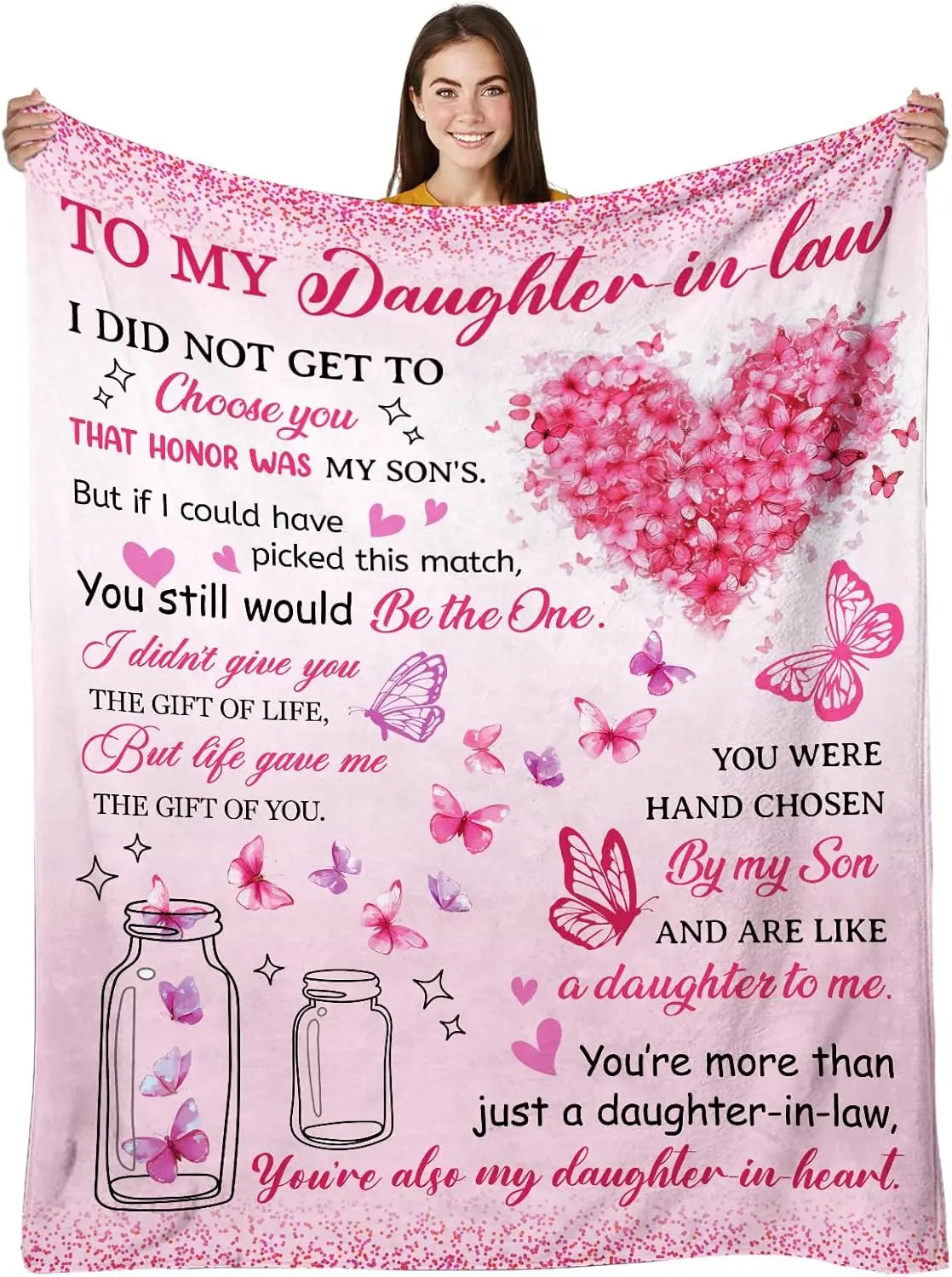 Daughter-in-Law Blanket from Mom – Heartfelt Mother’s Day Gift for Daughter