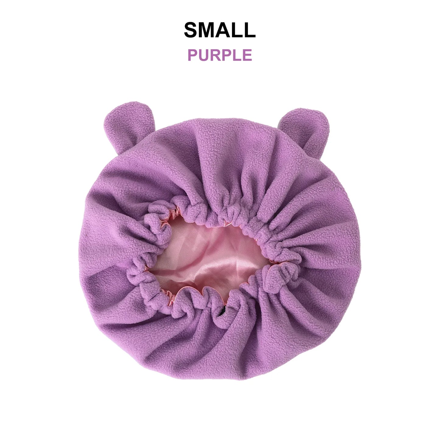 Winter Bonnet's Double Layer Thickening Sleep Cap Polar Fleece Warm Nightcap Big Bonnet Sleeping Cap