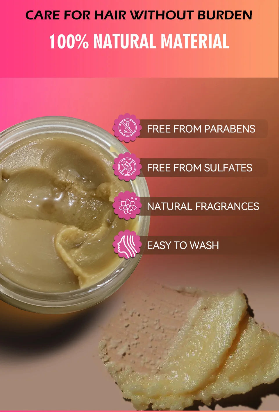 Natural 100% Pure Batana Oil For Hair Growth Batana Oil Butter Hair Mask From Honduras Hair Loss Treatment For Black Men & Women - NamafadStore