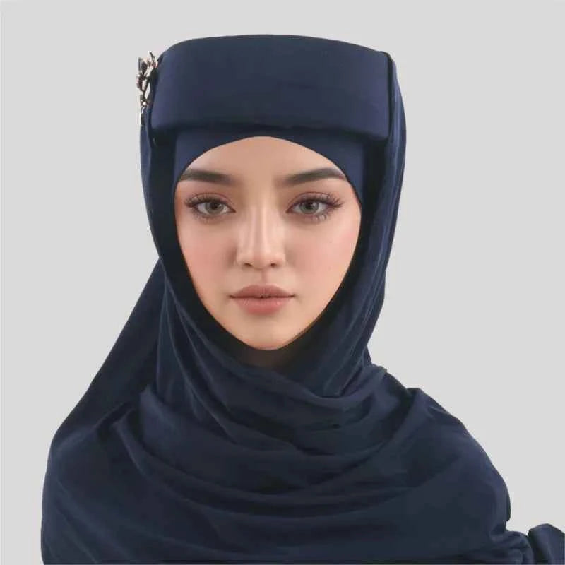 Glitter Full Body Pleated Turban Cap for Women 2025 Lady Head Wraps Muslim Headscarf Hat Turbante Mujer African Headpiece