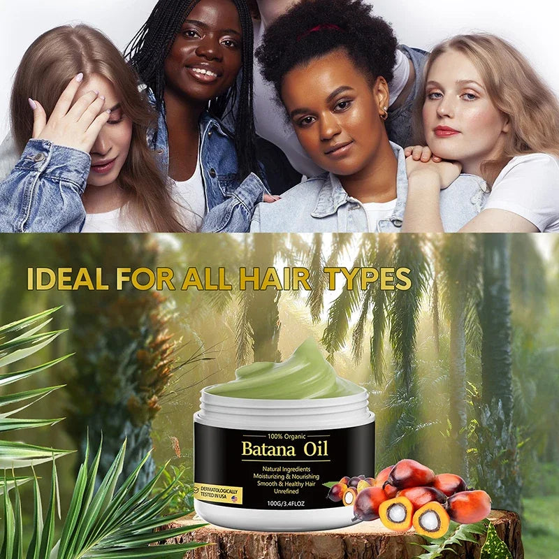 100% Raw Batana Oil For Hair Growth Organic Batana Oil Eliminates Split Ends for Men & Women Moisturize And Repair Hair