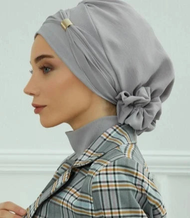 Muslim Solid Instant Turban Hat Hijab Women Caps Islamic Bandana Bonnet Fashion - NamafadStore