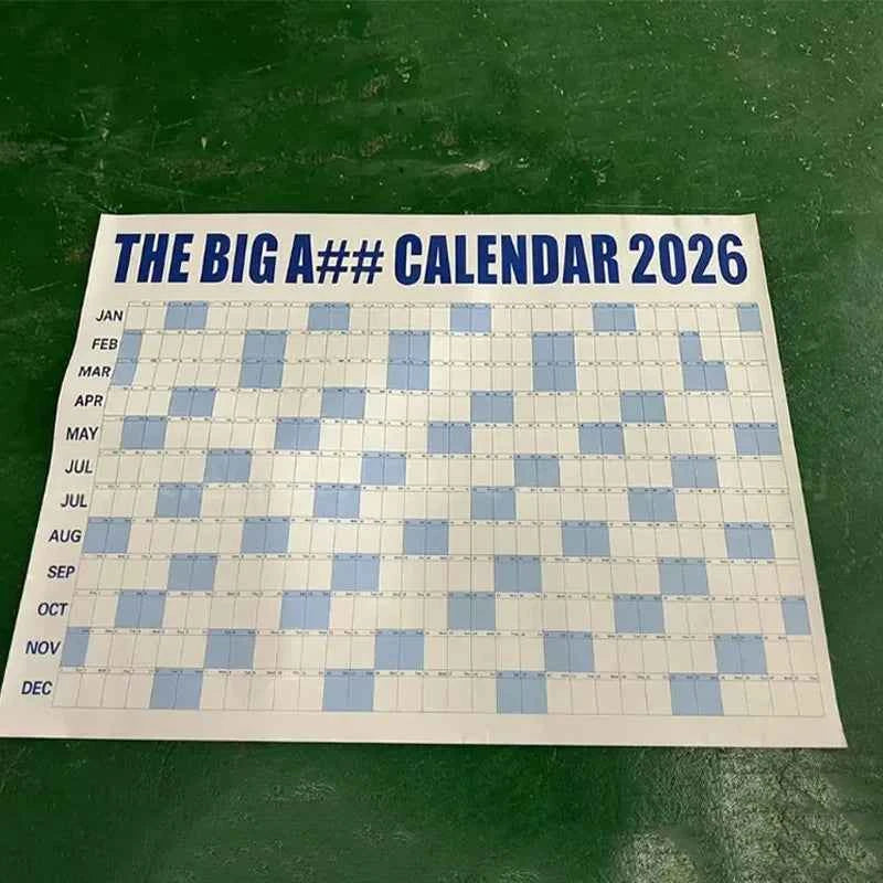 The Big A#Calendar 2026 Calendar Planner Sheet Schedule Sticker Planner Target 365 Days Planner Sheet To Do List Office Supplies