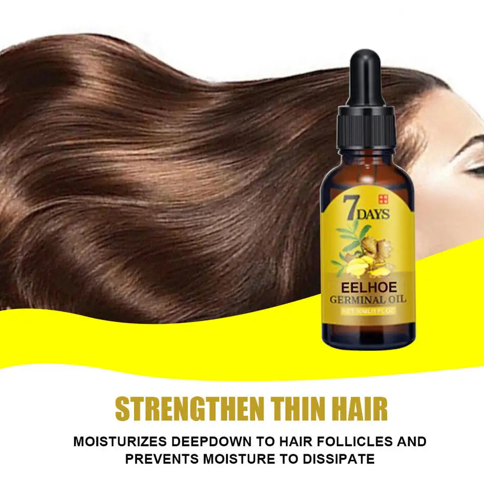 Hair Growth Serum Fast Growing Hair Essential Oil Beauty Hair Care 10/20/40ml Dense Regrowth Ginger Hair Promoting Regeneration - NamafadStore