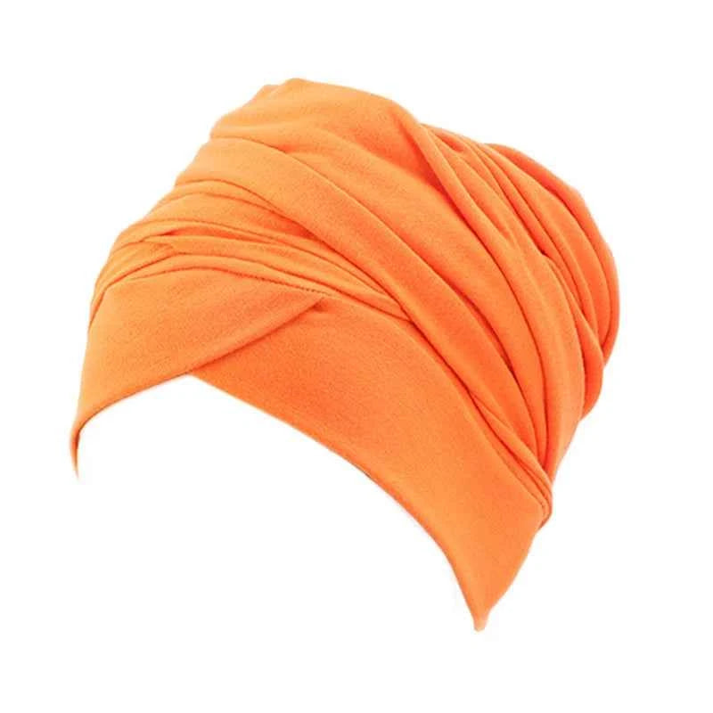 New Women Solid Color Cotton Magic Turban Hijab Head Wrap Extra Long Tube Indian Headwrap Scarf Tie Hair Loss Islamic Headwrap