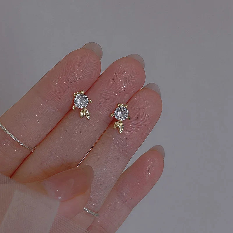 Unusual Sweet Cute Cherry Ice Cream Lollipop Stud Earrings for Women Students Personalized Fashion Party Jewelry Birthday Gifts