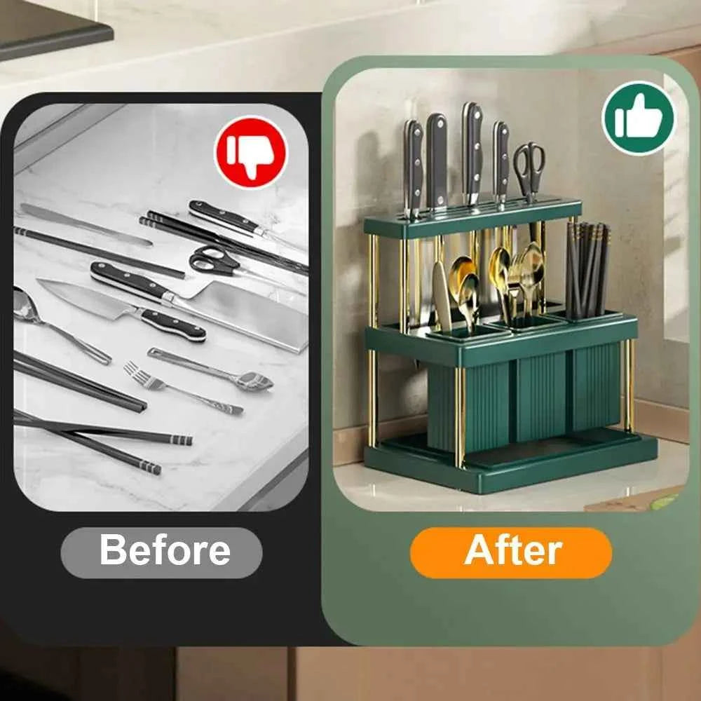 Durable Space Saving Kitchen Rack Stainless Steel Cutlery Chopstick Drainer Holder Large Capacity Cutlery Drying Rack