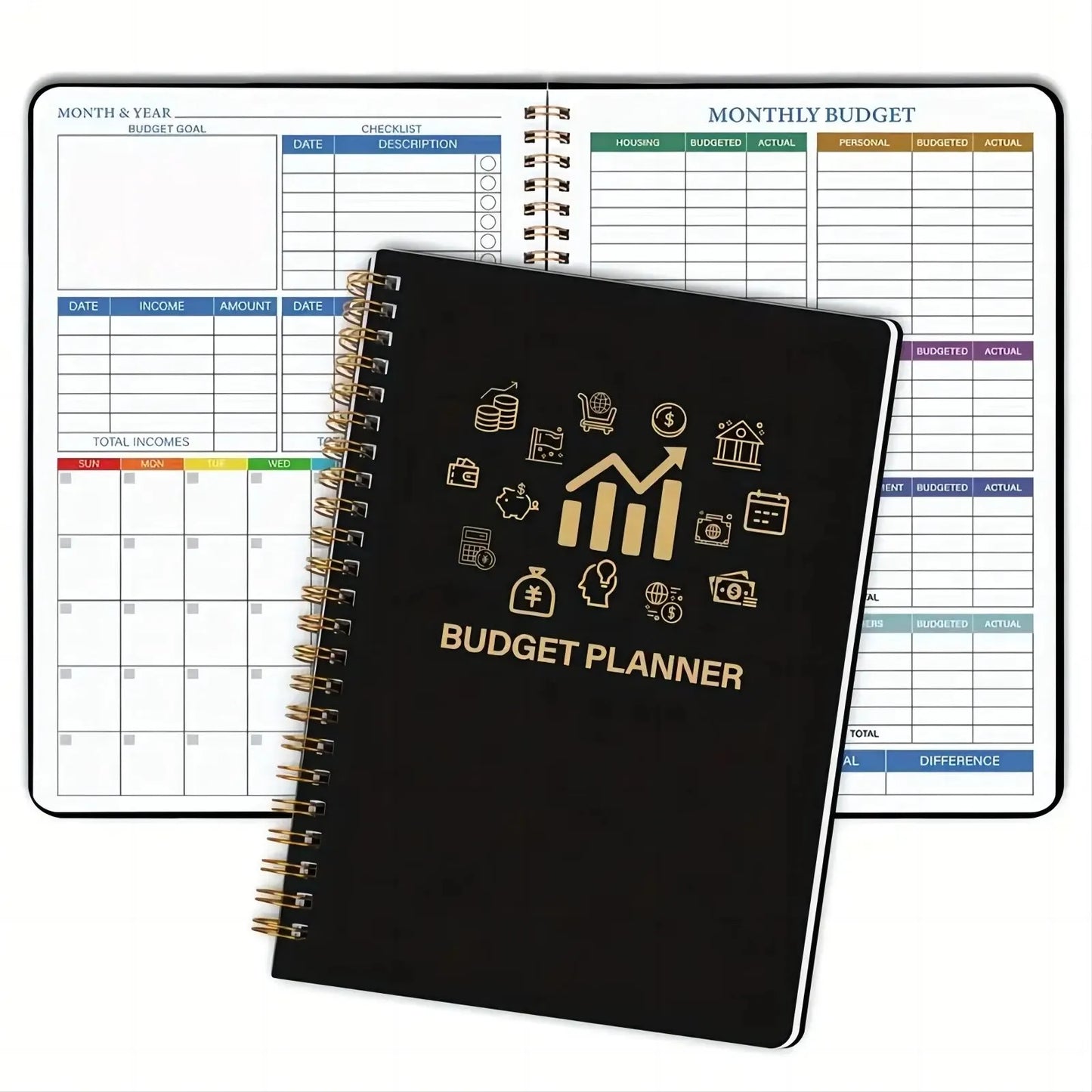 Monthly Budget Planner & Expense Tracker – Financial Organizer for 2025–2026