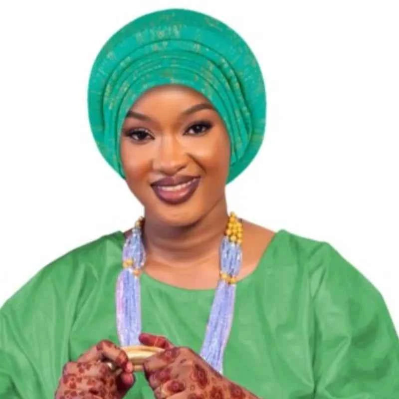 Glitter Full Body Pleated Turban Cap for Women 2025 Lady Head Wraps Muslim Headscarf Hat Turbante Mujer African Headpiece